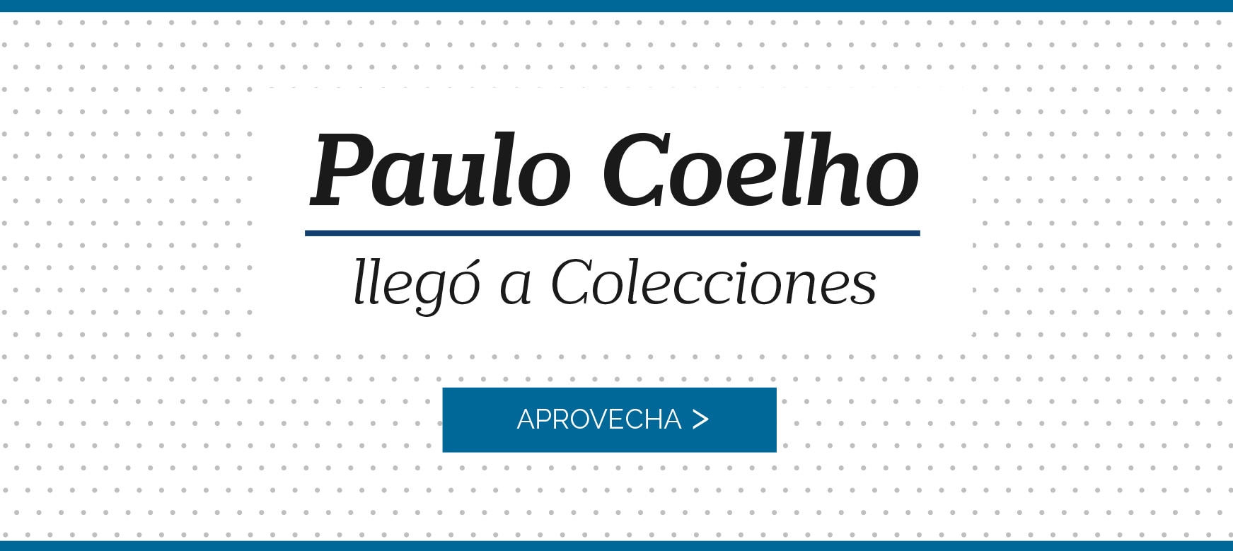 Paulo Coelho llegó a Colecciones